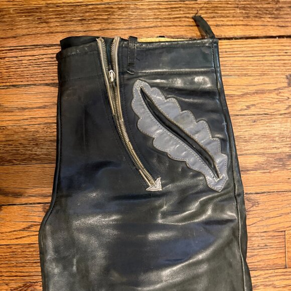 octoberfest lederhosen 32/33 mens festival party concert green leather shorts - Picture 1 of 6